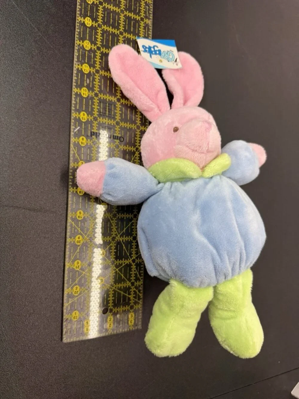 Grriggles Puppy Buddy Bunny Rabbit Plush Dog Toy Pet Squeaker Toys 10” NWT